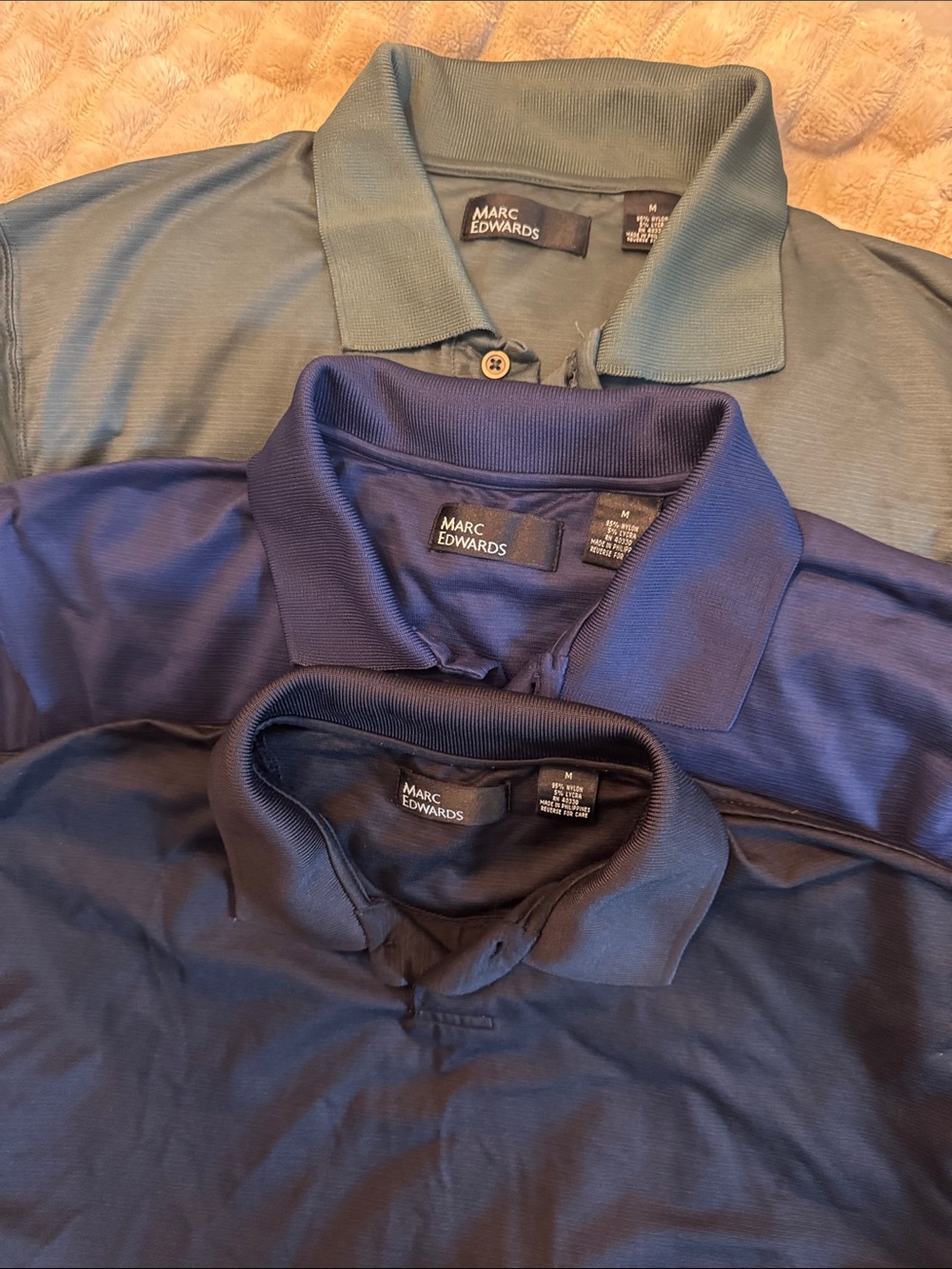 Marc Edwards Men's Polo Shirt - Blue, Navy, Green